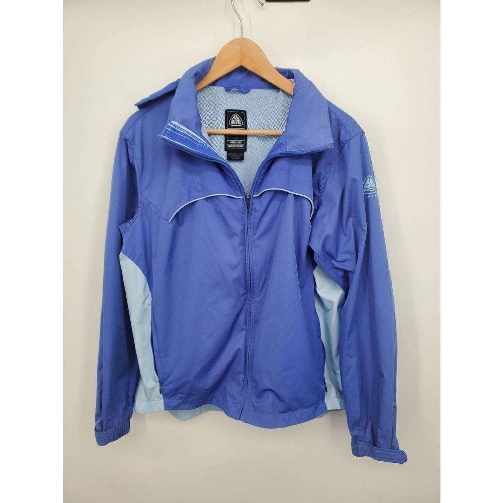 Nike ACG Women's Blue Purple Full Zip Windbreaker Jacket Size Large‎